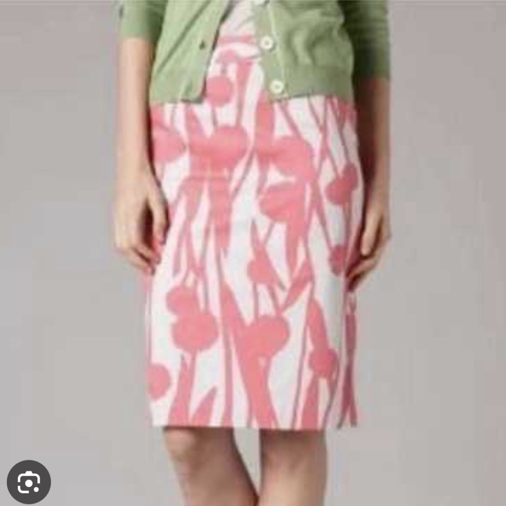 Boden Pink & Pale Gray Pencil Skirt-Excellent Condition. Size 6L